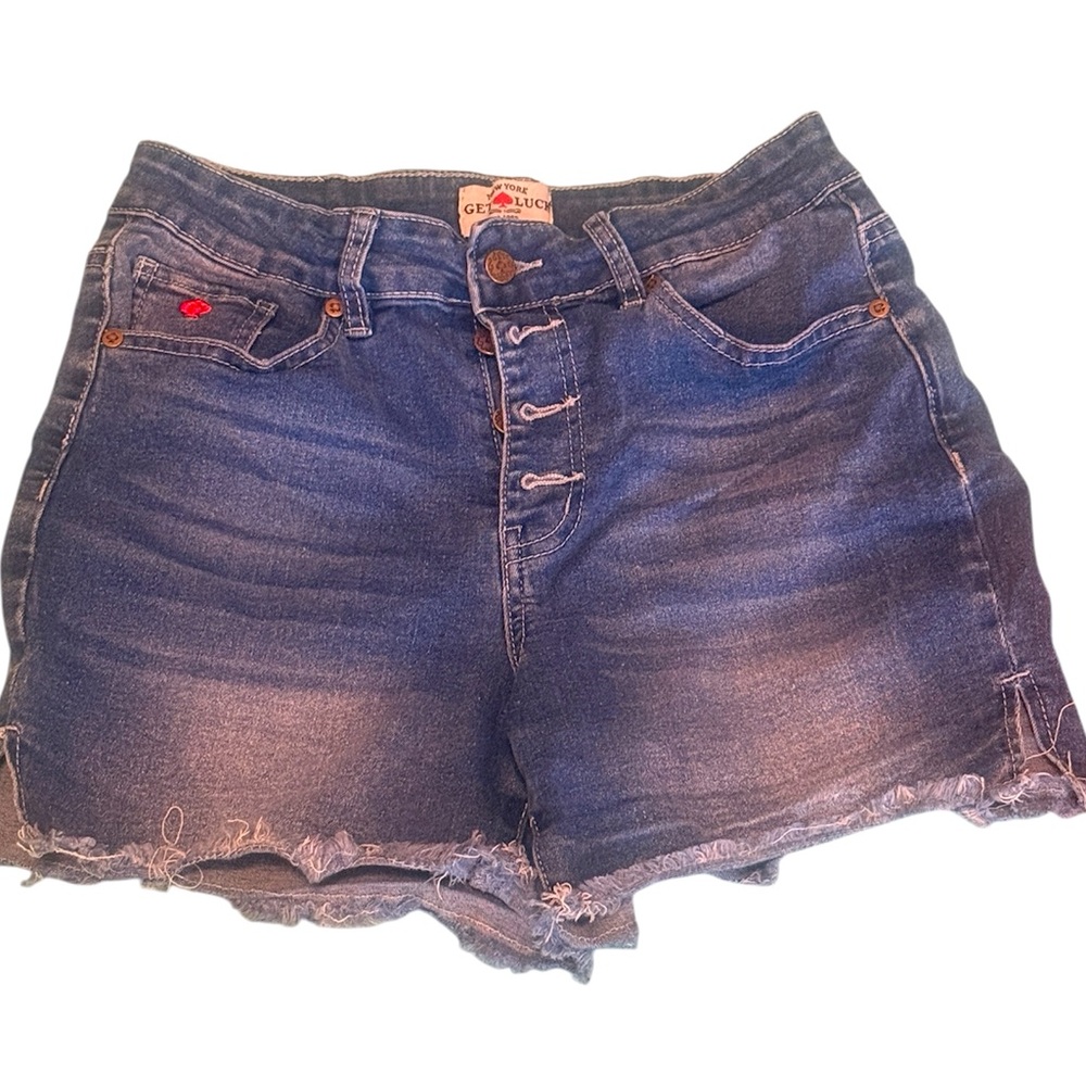 New York Get Luck Women's Blue Denim Shorts